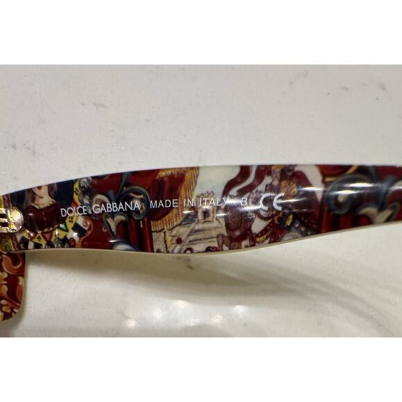 Dolce & Gabbana DG4277 Sicilian Cat Eye Sunglasses in Yellow Acetate No Case NWT - Picture 5 of 8